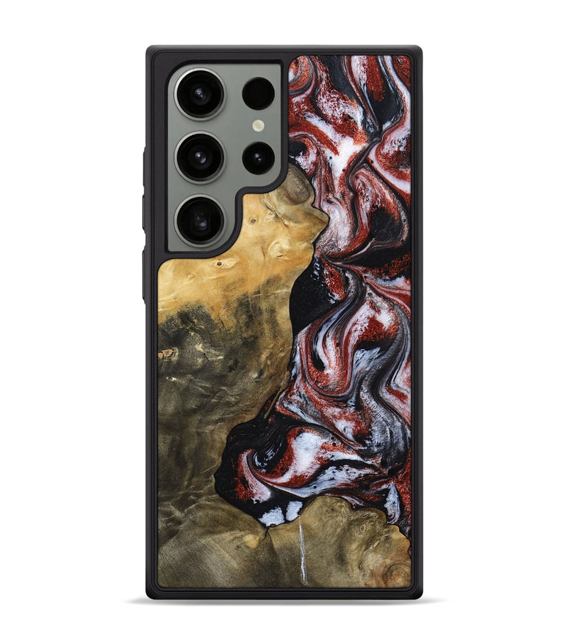 Galaxy S24 Ultra Wood Phone Case - Roscoe (Black & White, 800390)