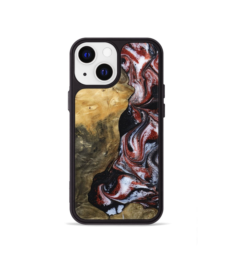 iPhone 13 mini Wood Phone Case - Roscoe (Black & White, 800390)