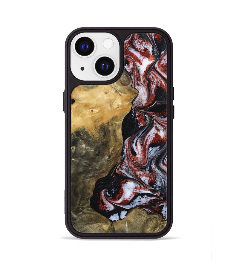 iPhone 13 Wood Phone Case - Roscoe (Black & White, 800390)