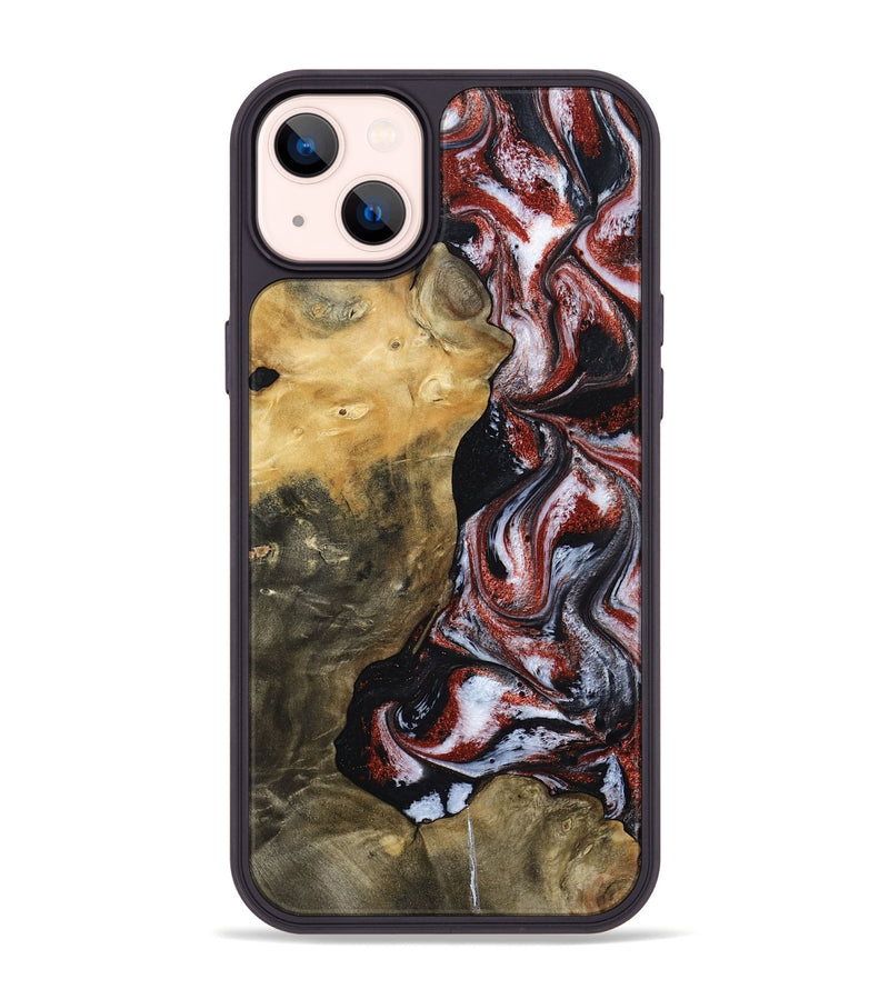 iPhone 14 Plus Wood Phone Case - Roscoe (Black & White, 800390)