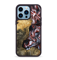 iPhone 14 Pro Max Wood Phone Case - Roscoe (Black & White, 800390)