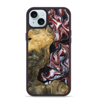 iPhone 15 Plus Wood Phone Case - Roscoe (Black & White, 800390)