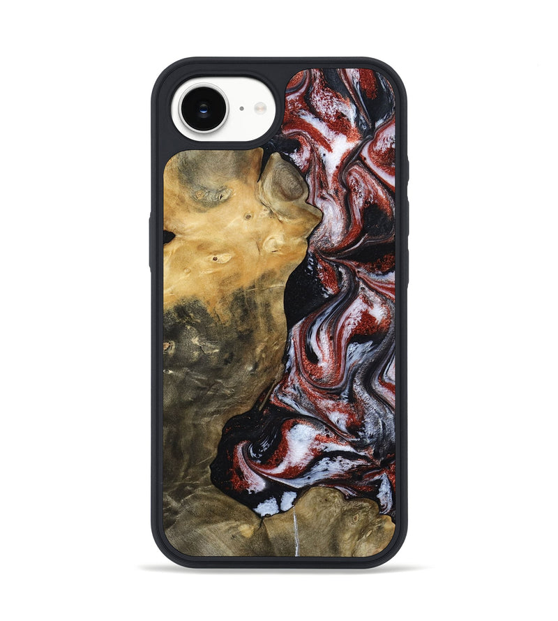 iPhone 16e Wood Phone Case - Roscoe (Black & White, 800390)