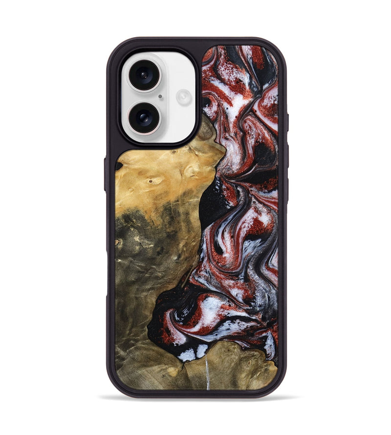 iPhone 17 Wood Phone Case - Roscoe (Black & White, 800390)