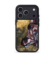iPhone 17 Pro Wood Phone Case - Roscoe (Black & White, 800390)