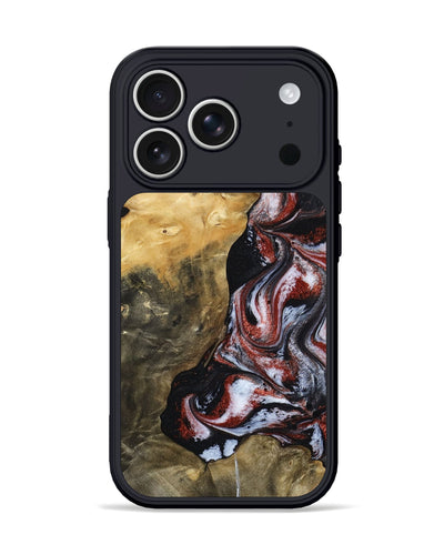 iPhone 17 Pro Wood Phone Case - Roscoe (Black & White, 800390)