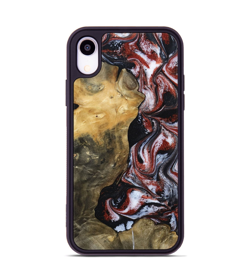 iPhone Xr Wood Phone Case - Roscoe (Black & White, 800390)