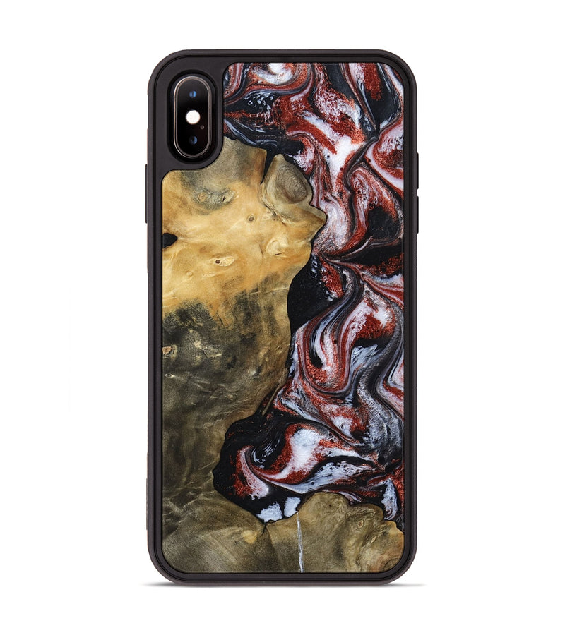 iPhone Xs Max Wood Phone Case - Roscoe (Black & White, 800390)