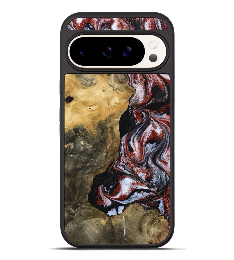 Pixel 10 Pro XL Wood Phone Case - Roscoe (Black & White, 800390)