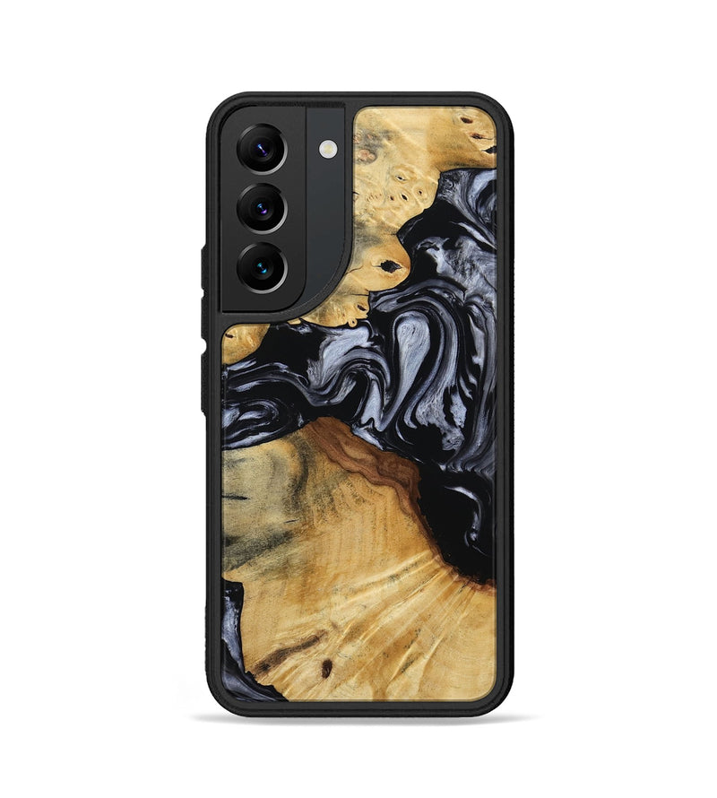 Galaxy S22 Wood Phone Case - Dawna (Black & White, 800392)