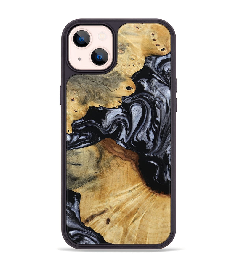 iPhone 14 Plus Wood Phone Case - Dawna (Black & White, 800392)