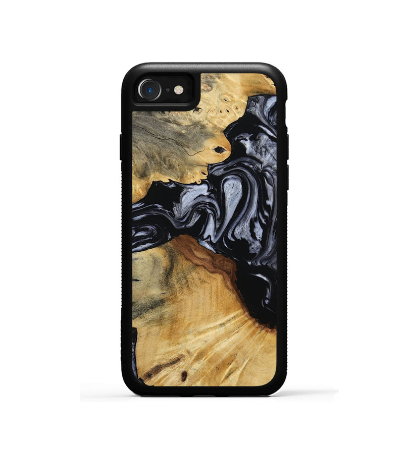 iPhone SE Wood Phone Case - Dawna (Black & White, 800392)