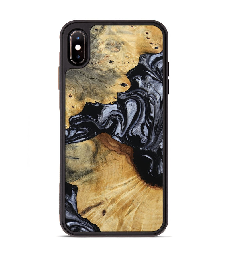 iPhone Xs Max Wood Phone Case - Dawna (Black & White, 800392)
