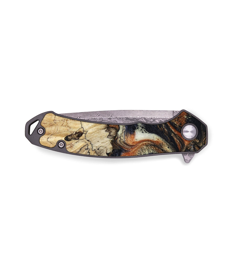 EDC Wood Pocket Knife - Joanna (Black & White, 800393)