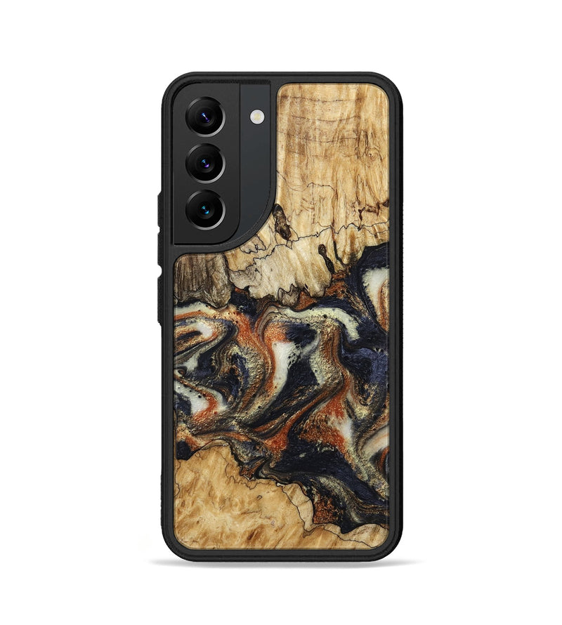 Galaxy S22 Wood Phone Case - Joanna (Black & White, 800393)