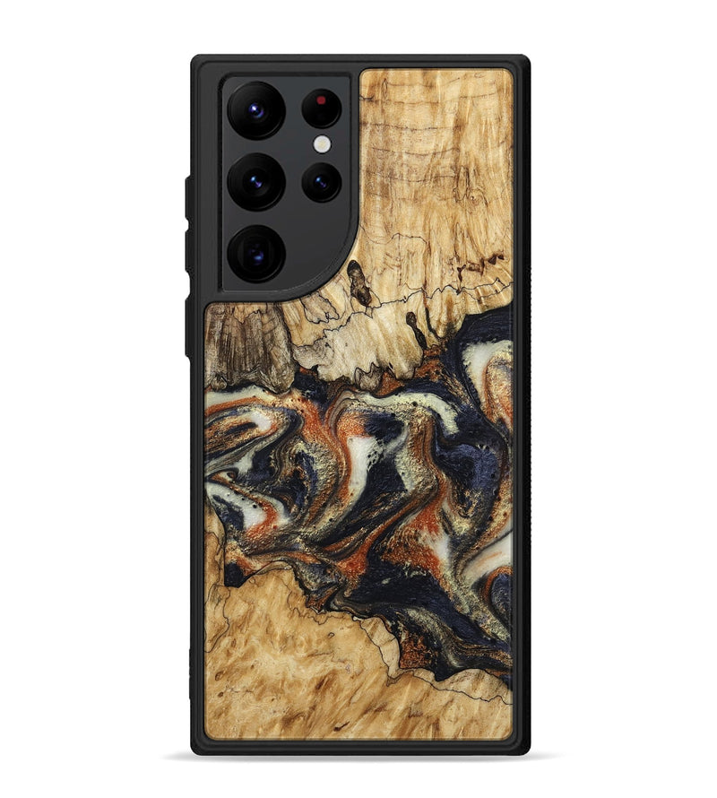 Galaxy S22 Ultra Wood Phone Case - Joanna (Black & White, 800393)