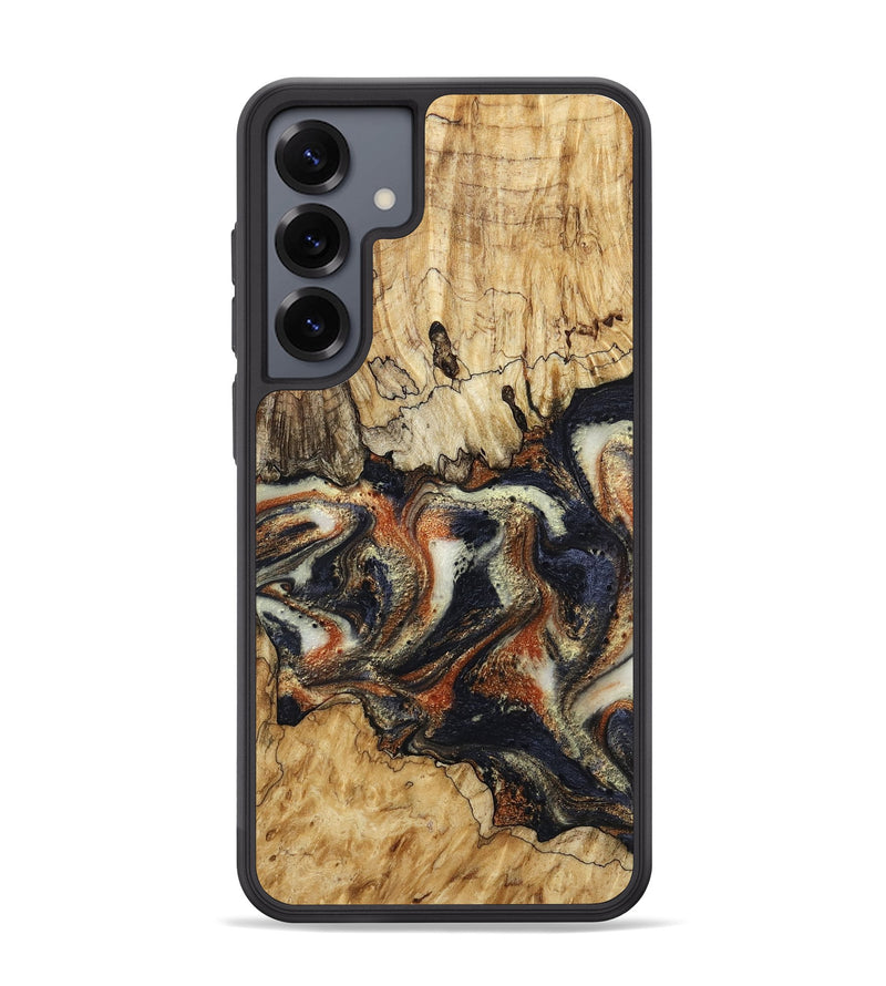 Galaxy S25 Plus Wood Phone Case - Joanna (Black & White, 800393)