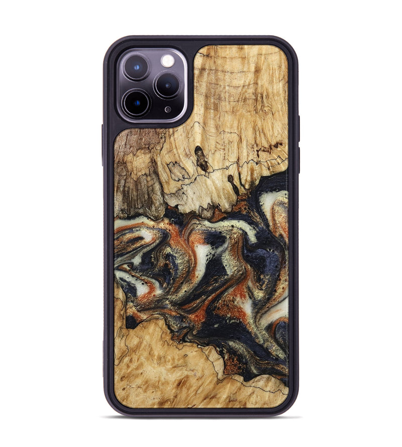 iPhone 11 Pro Max Wood Phone Case - Joanna (Black & White, 800393)
