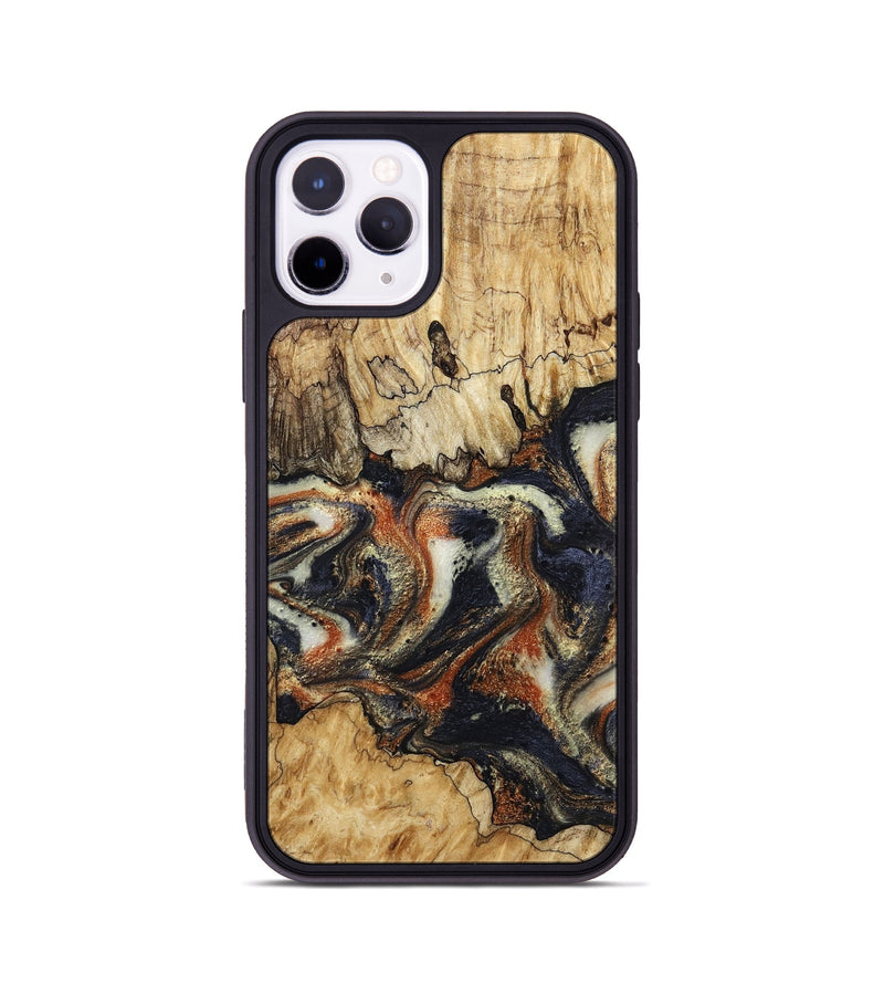 iPhone 11 Pro Wood Phone Case - Joanna (Black & White, 800393)