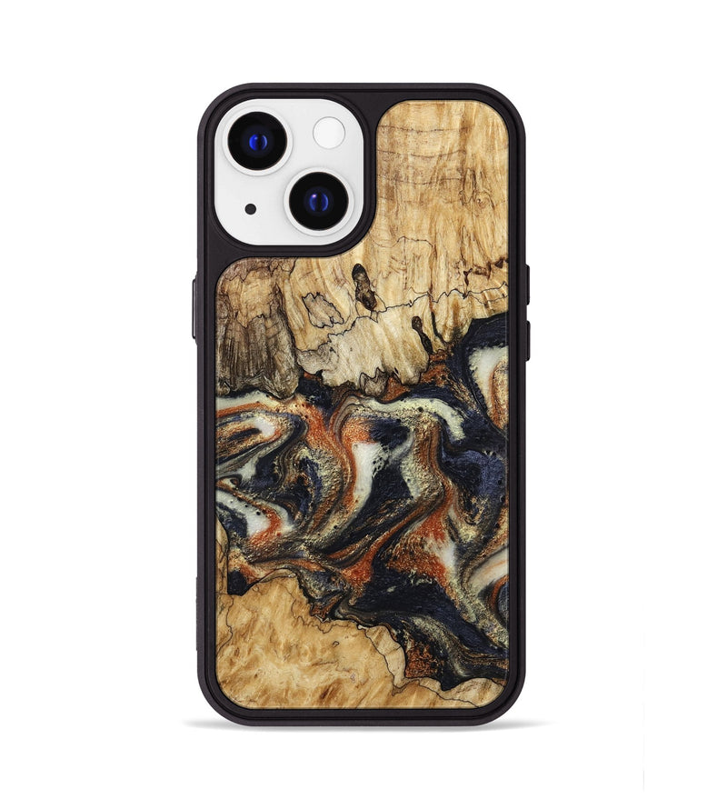 iPhone 13 Wood Phone Case - Joanna (Black & White, 800393)