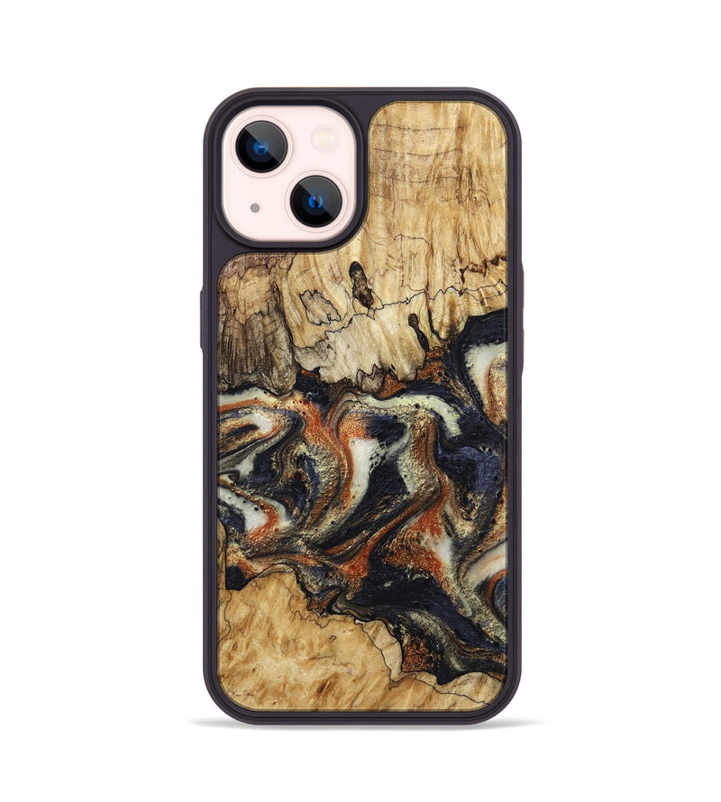 iPhone 14 Wood Phone Case - Joanna (Black & White, 800393)