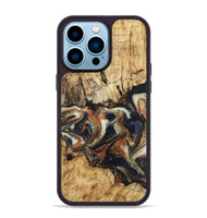iPhone 14 Pro Max Wood Phone Case - Joanna (Black & White, 800393)