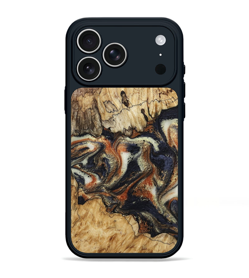iPhone 17 Pro Max Wood Phone Case - Joanna (Black & White, 800393)