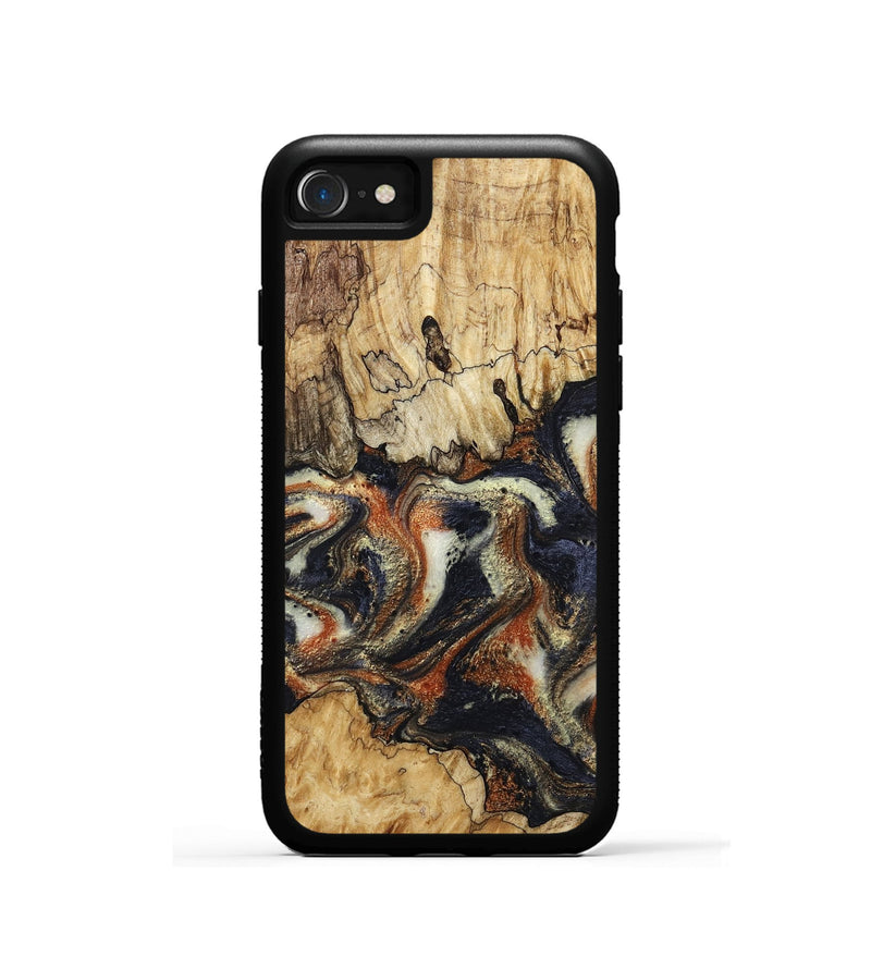 iPhone SE Wood Phone Case - Joanna (Black & White, 800393)