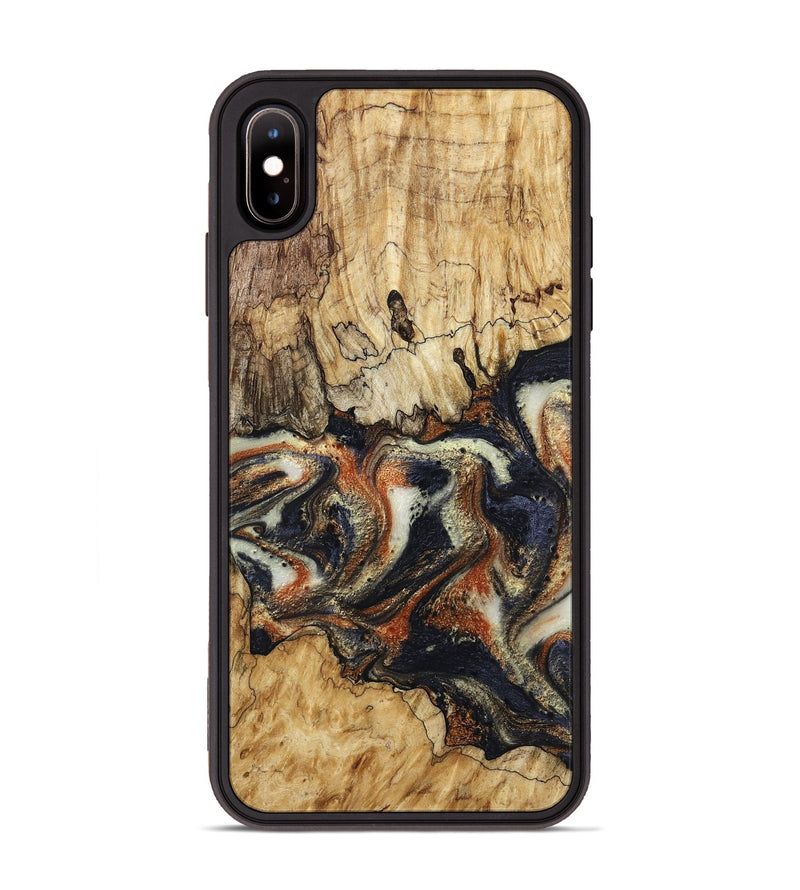iPhone Xs Max Wood Phone Case - Joanna (Black & White, 800393)