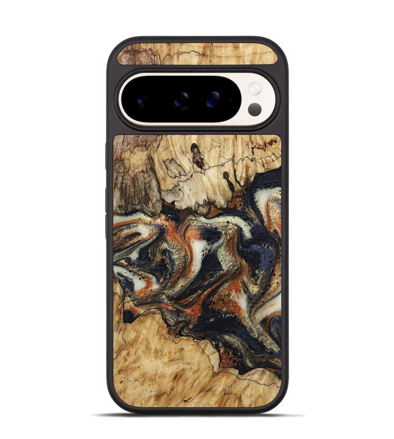 Pixel 9 Wood Phone Case - Joanna (Black & White, 800393)