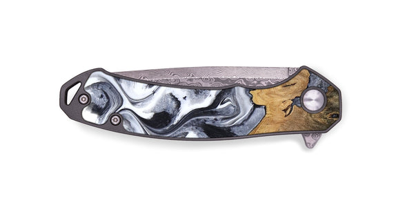 EDC Wood Pocket Knife - Capri (Black & White, 800394)