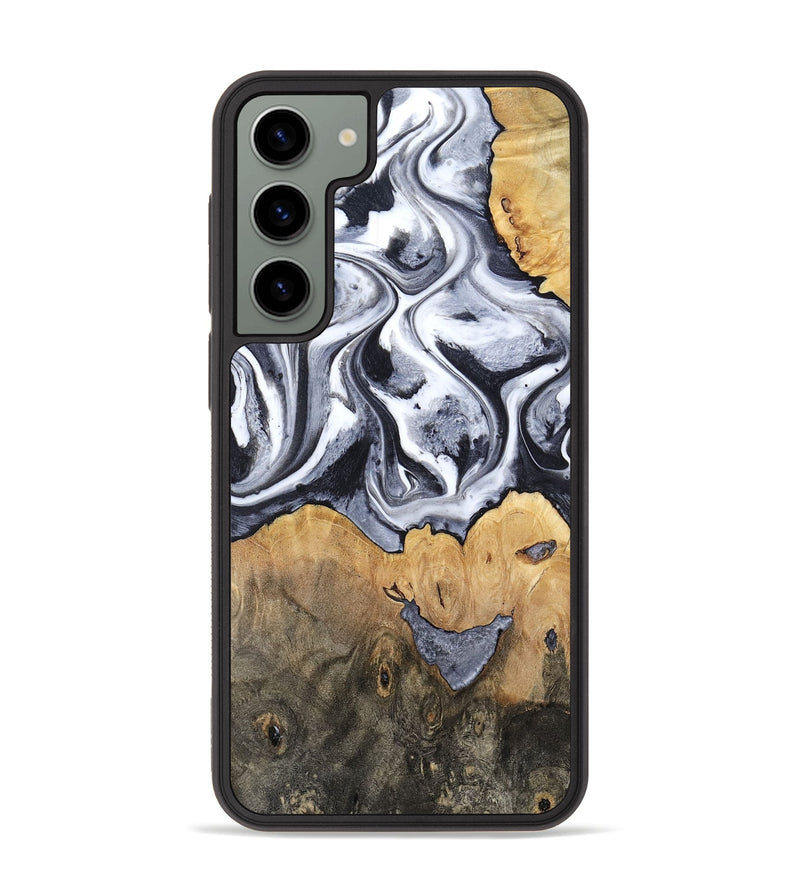 Galaxy S23 Plus Wood Phone Case - Capri (Black & White, 800394)