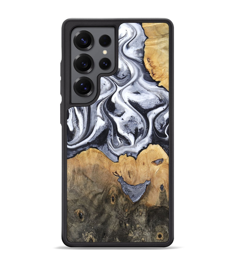 Galaxy S25 Ultra Wood Phone Case - Capri (Black & White, 800394)