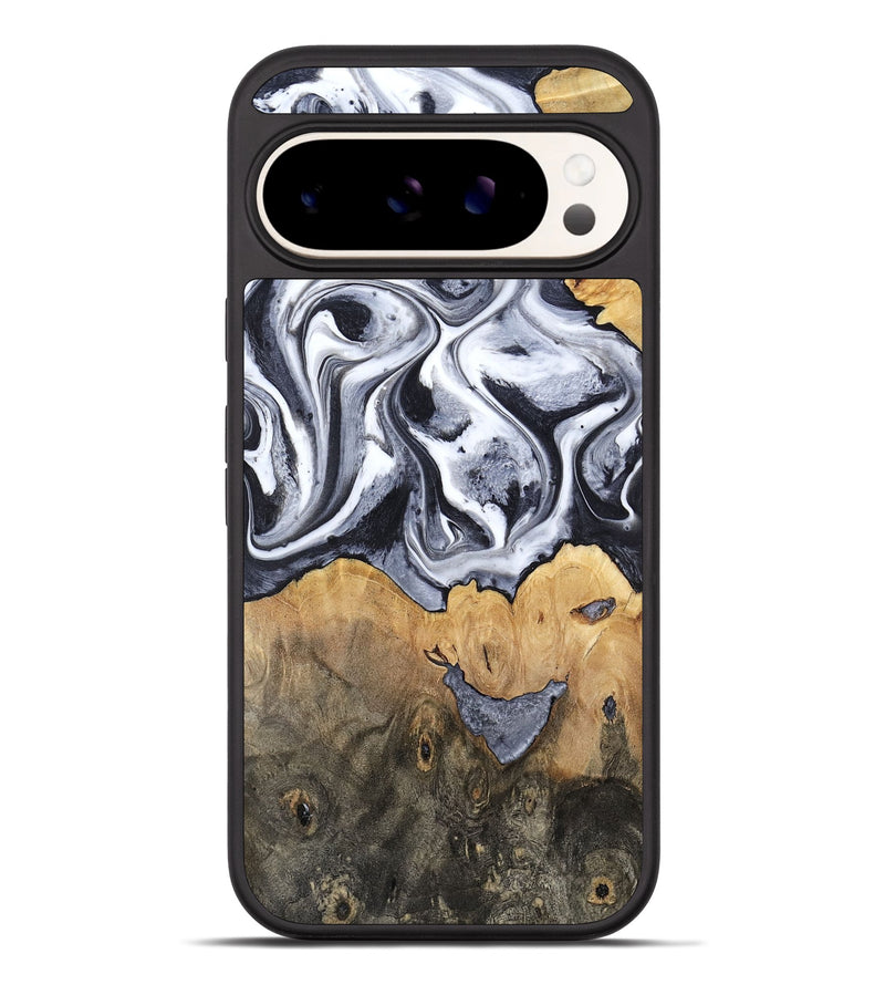 Pixel 10 Pro XL Wood Phone Case - Capri (Black & White, 800394)
