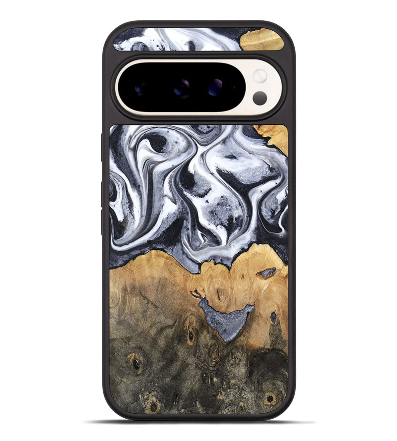 Pixel 9 Pro XL Wood Phone Case - Capri (Black & White, 800394)