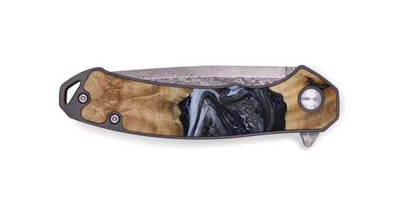 EDC Wood Pocket Knife - Alexa (Black & White, 800399)