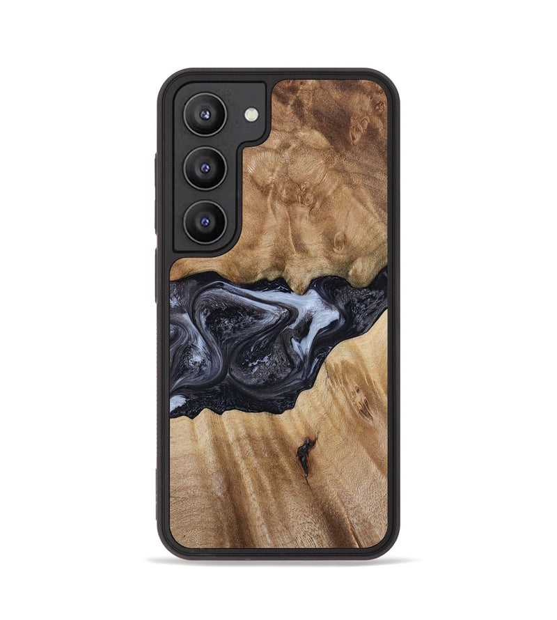 Galaxy S23 Wood Phone Case - Alexa (Black & White, 800399)