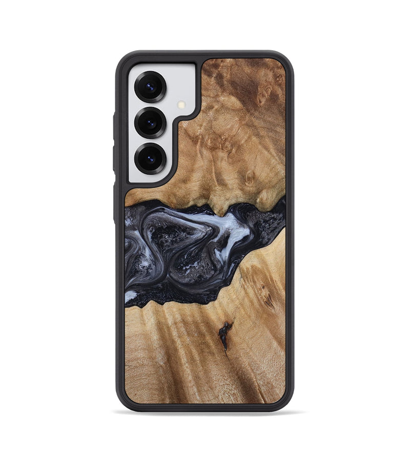 Galaxy S25 Wood Phone Case - Alexa (Black & White, 800399)
