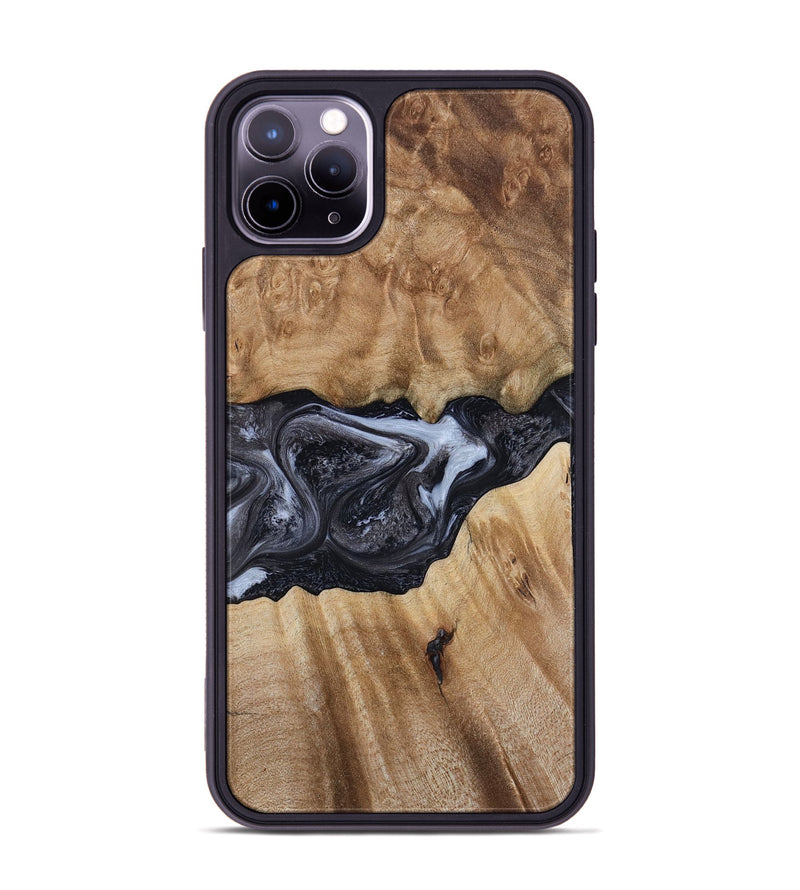 iPhone 11 Pro Max Wood Phone Case - Alexa (Black & White, 800399)
