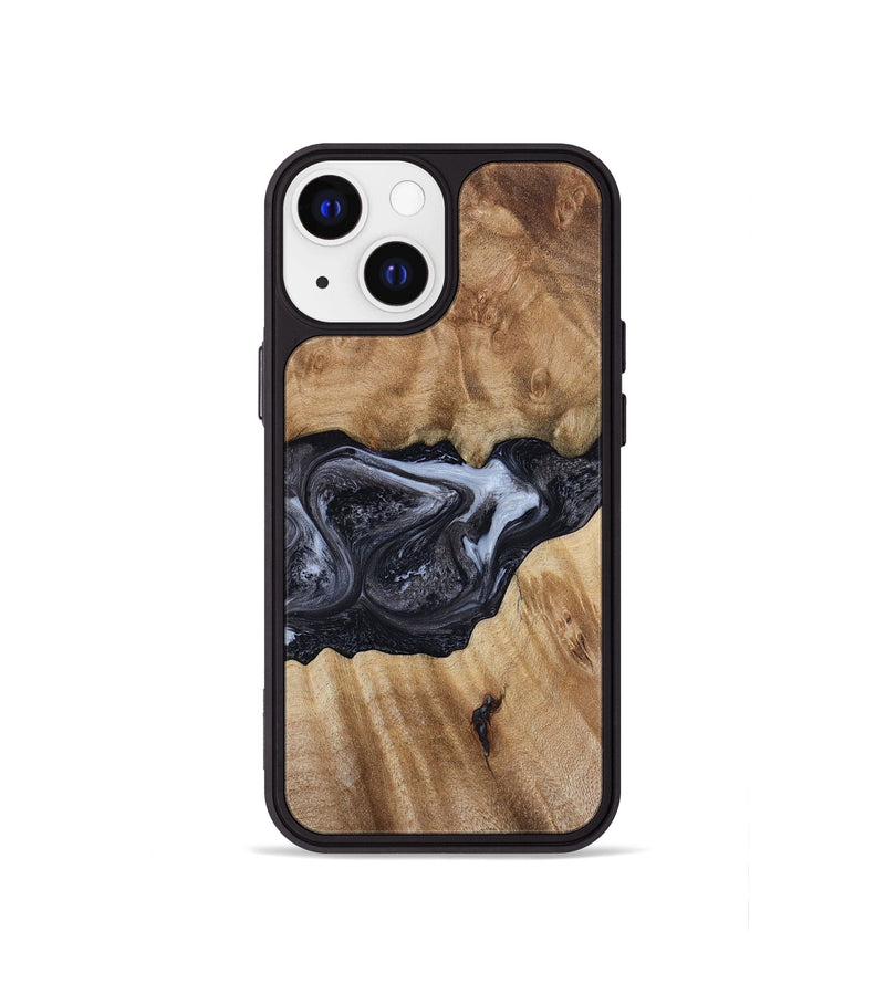 iPhone 13 mini Wood Phone Case - Alexa (Black & White, 800399)