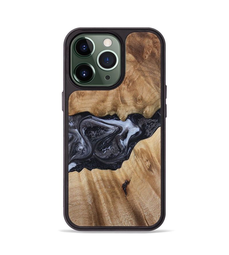 iPhone 13 Pro Wood Phone Case - Alexa (Black & White, 800399)