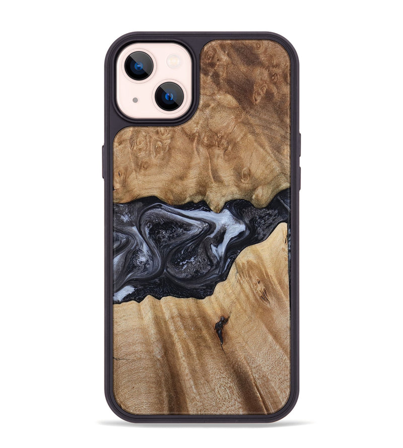 iPhone 14 Plus Wood Phone Case - Alexa (Black & White, 800399)