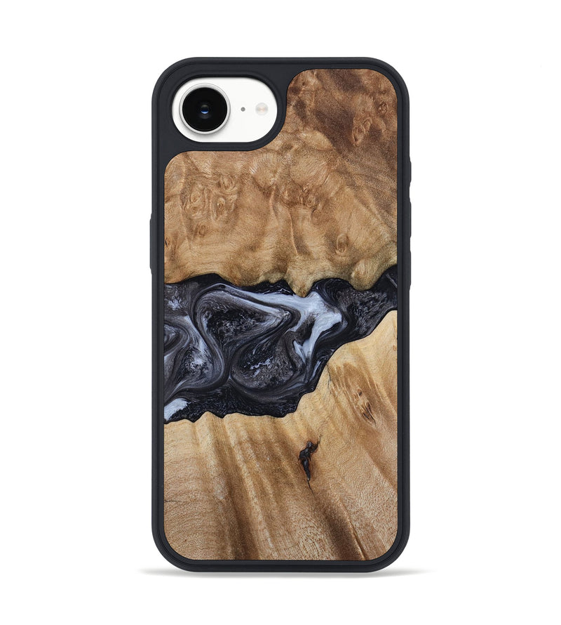 iPhone 16e Wood Phone Case - Alexa (Black & White, 800399)