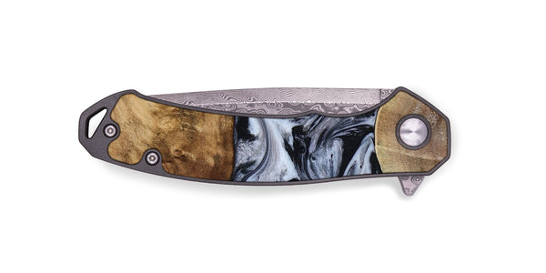 EDC Wood Pocket Knife - Aliana (Black & White, 800400)