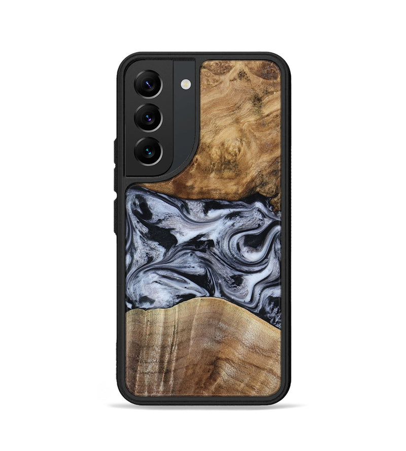 Galaxy S22 Wood Phone Case - Aliana (Black & White, 800400)