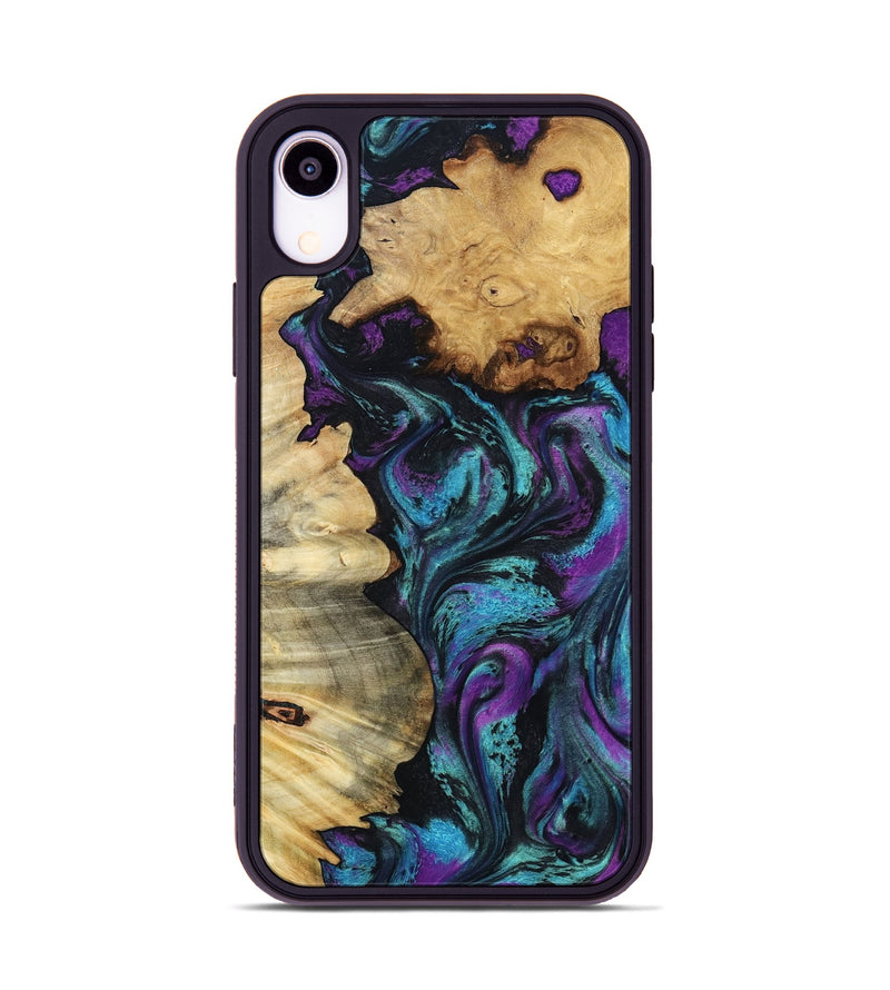 iPhone Xr Wood Phone Case - Karley (Purple, 800401)