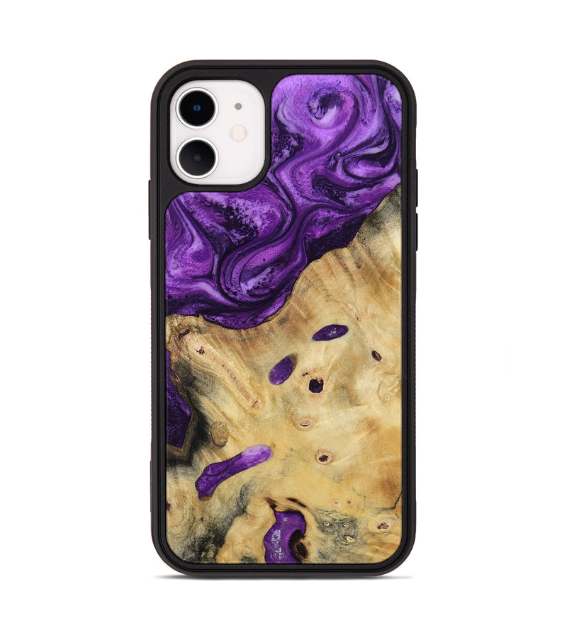 iPhone 11 Wood Phone Case - Rufus (Purple, 800402)