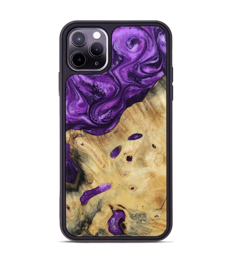 iPhone 11 Pro Max Wood Phone Case - Rufus (Purple, 800402)