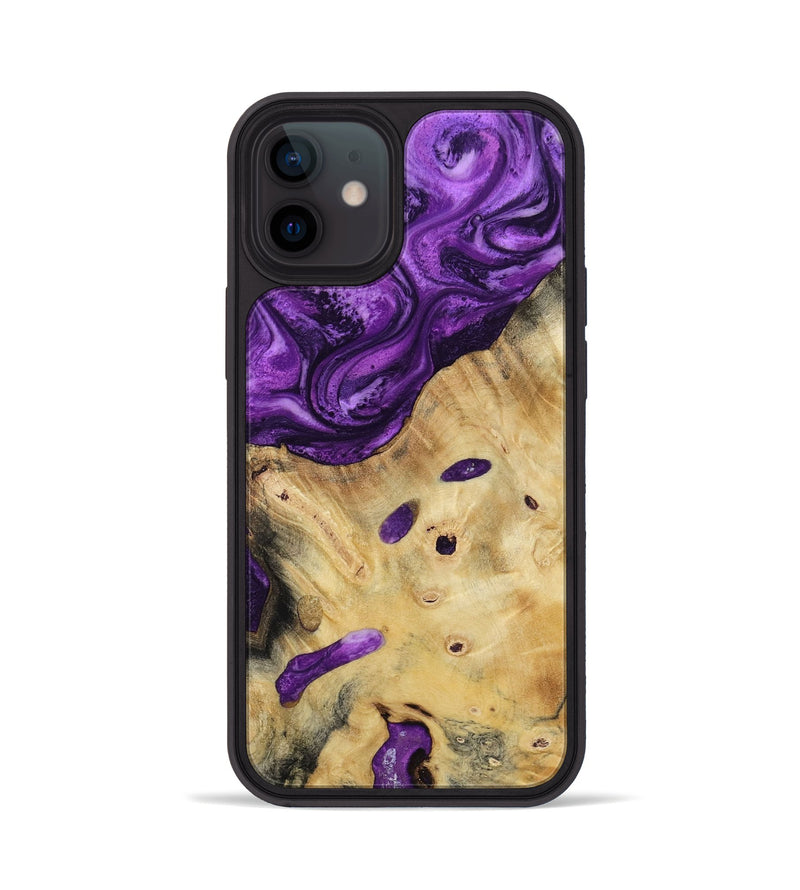 iPhone 12 Wood Phone Case - Rufus (Purple, 800402)