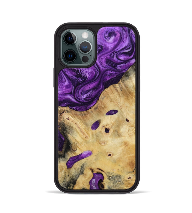 iPhone 12 Pro Wood Phone Case - Rufus (Purple, 800402)